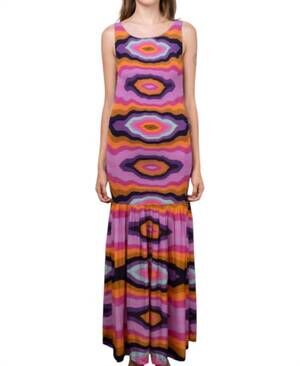 NEW SHINE silk ruched dress in pink